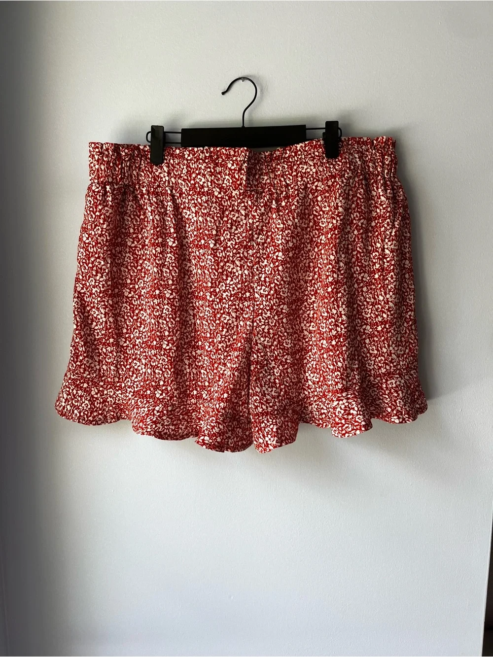 BTFBM Boho Ruffle Floral Shorts for Women with Pockets- NWT- Size XXL